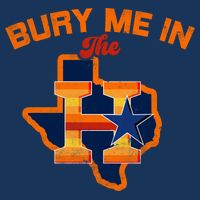 Vintage Bury Me In The H Houston Baseball Womens T-Shirt