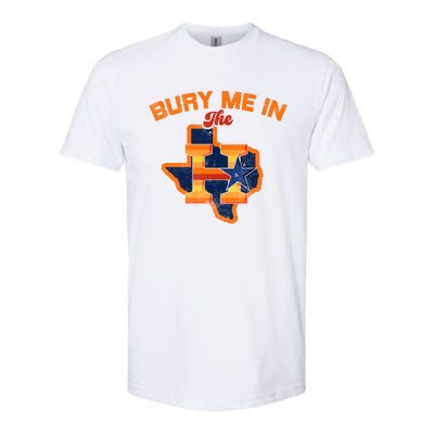 Vintage Bury Me In The H Houston Baseball Softstyle CVC T-Shirt