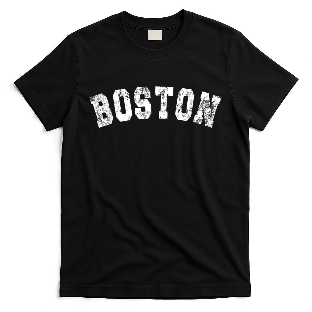 Vintage Boston Massachusetts Retro Distressed Apparel T-Shirt
