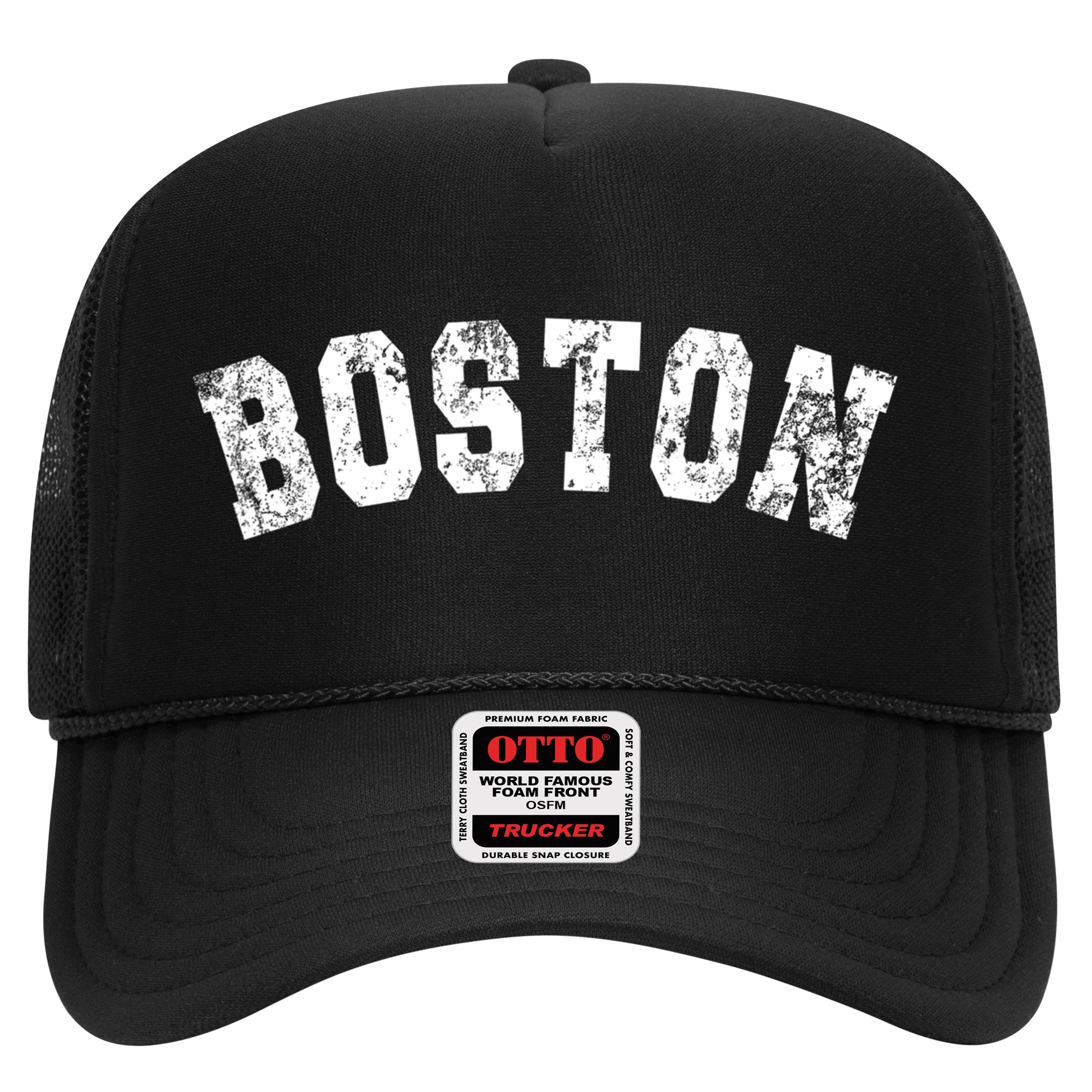 Vintage Boston Massachusetts Retro Distressed Apparel Hat