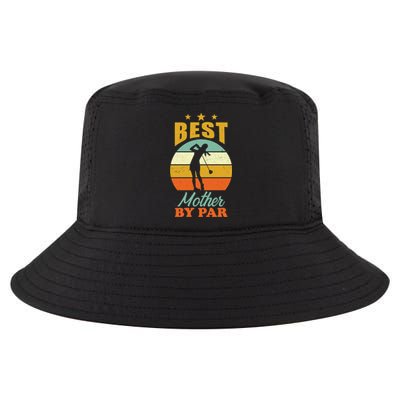 Vintage Best Mother By Par Mom Golf Gift For Mother's Day Cool Comfort Performance Bucket Hat