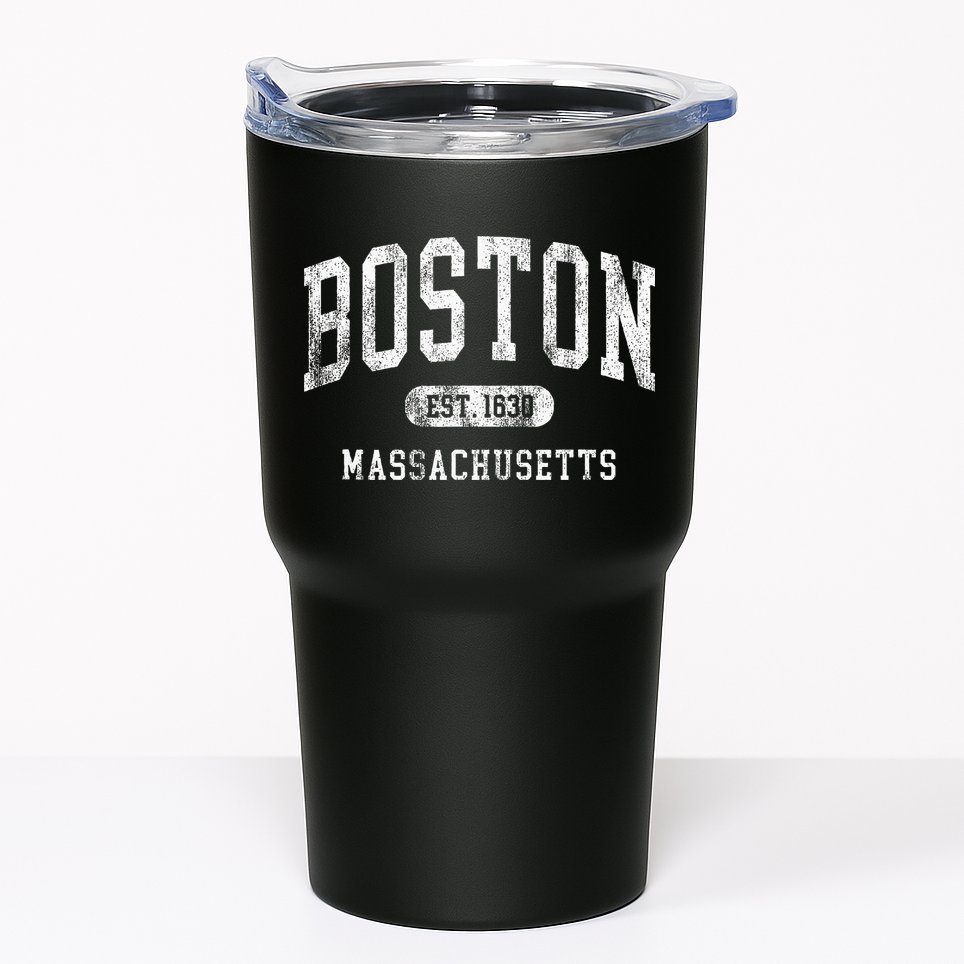Vintage Boston Massachusetts Established 1630 Throwback Tumbler