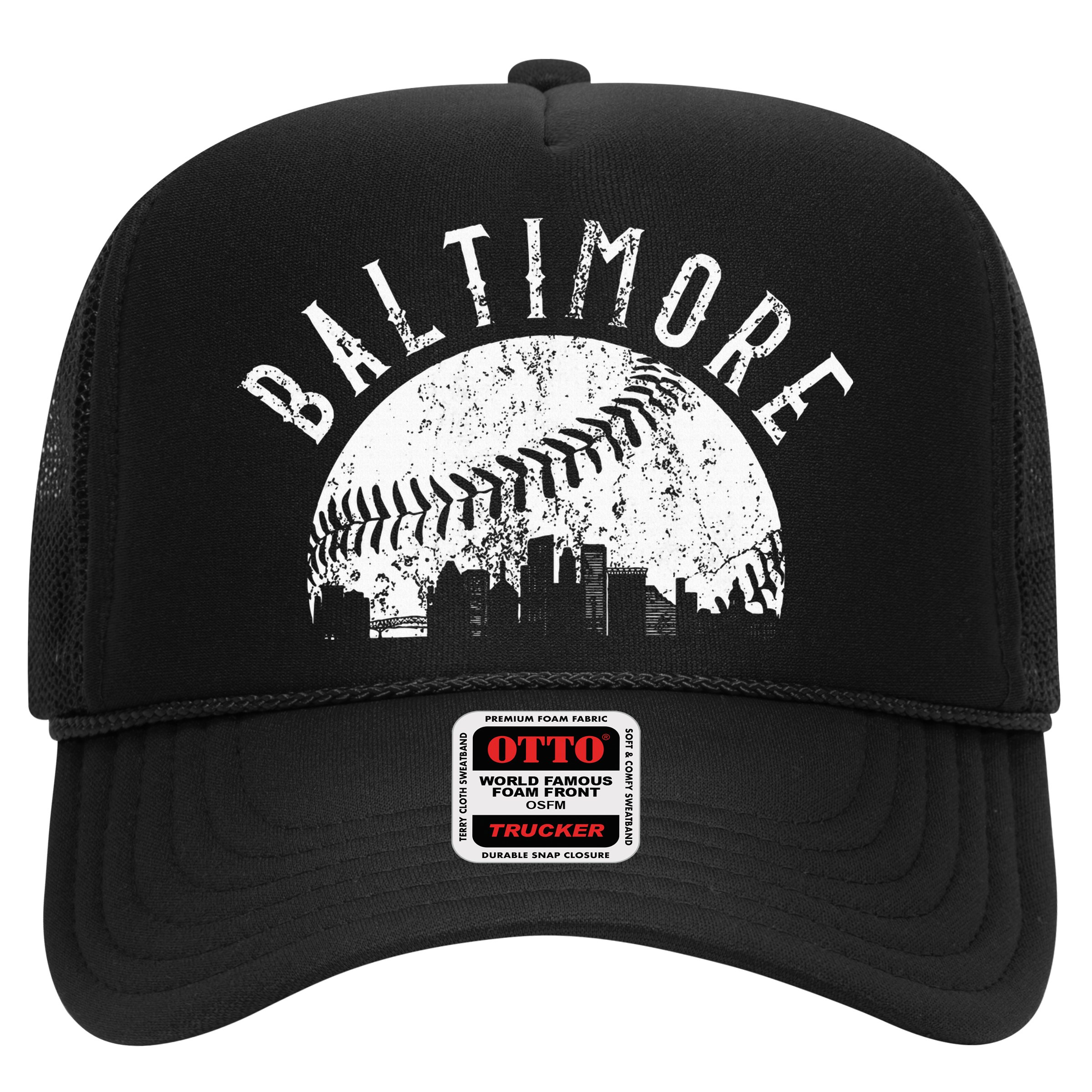 Vintage Baltimore Maryland Skyline Hat