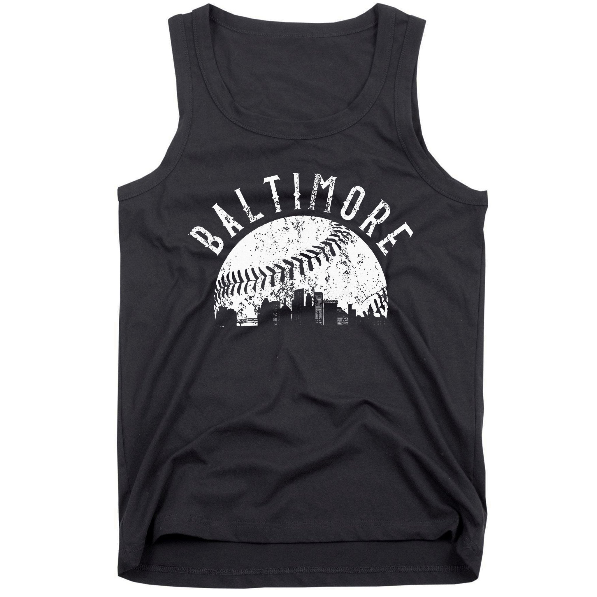 Vintage Baltimore Maryland Skyline Tank Top