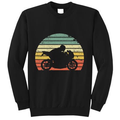 Vintage Biker Motorcycle Silhouette Retro Sweatshirt