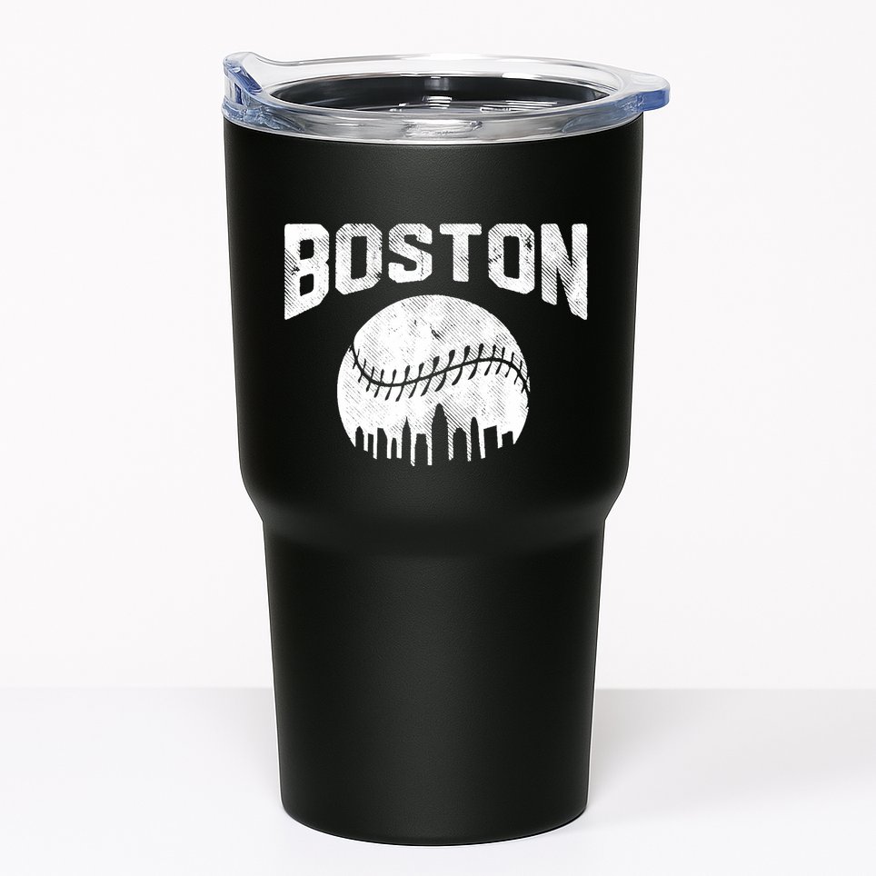 Vintage Boston Massachusetts State Athletic Style Baseball Tumbler