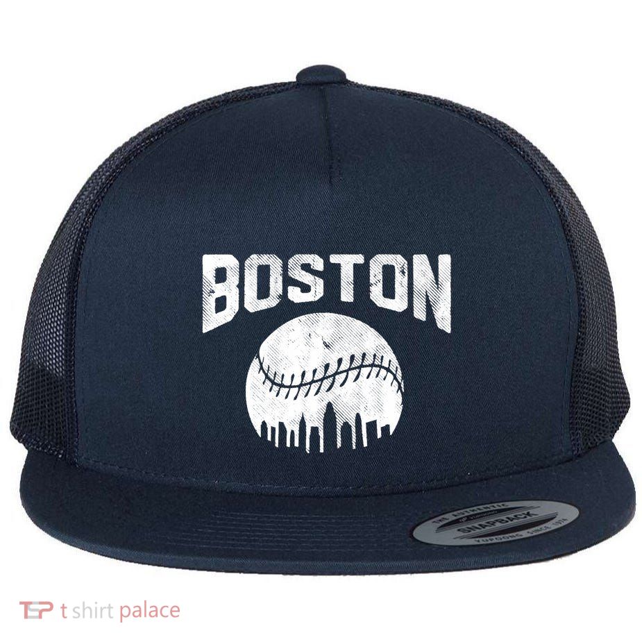 Vintage Boston Massachusetts State Athletic Style Baseball Flatbill Hat