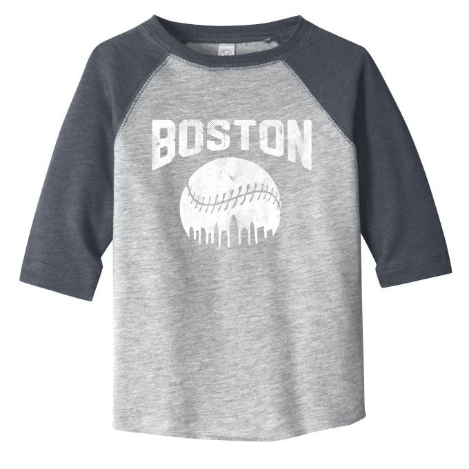 Vintage Boston Massachusetts State Athletic Style Baseball Toddler Fine Jersey T-Shirt