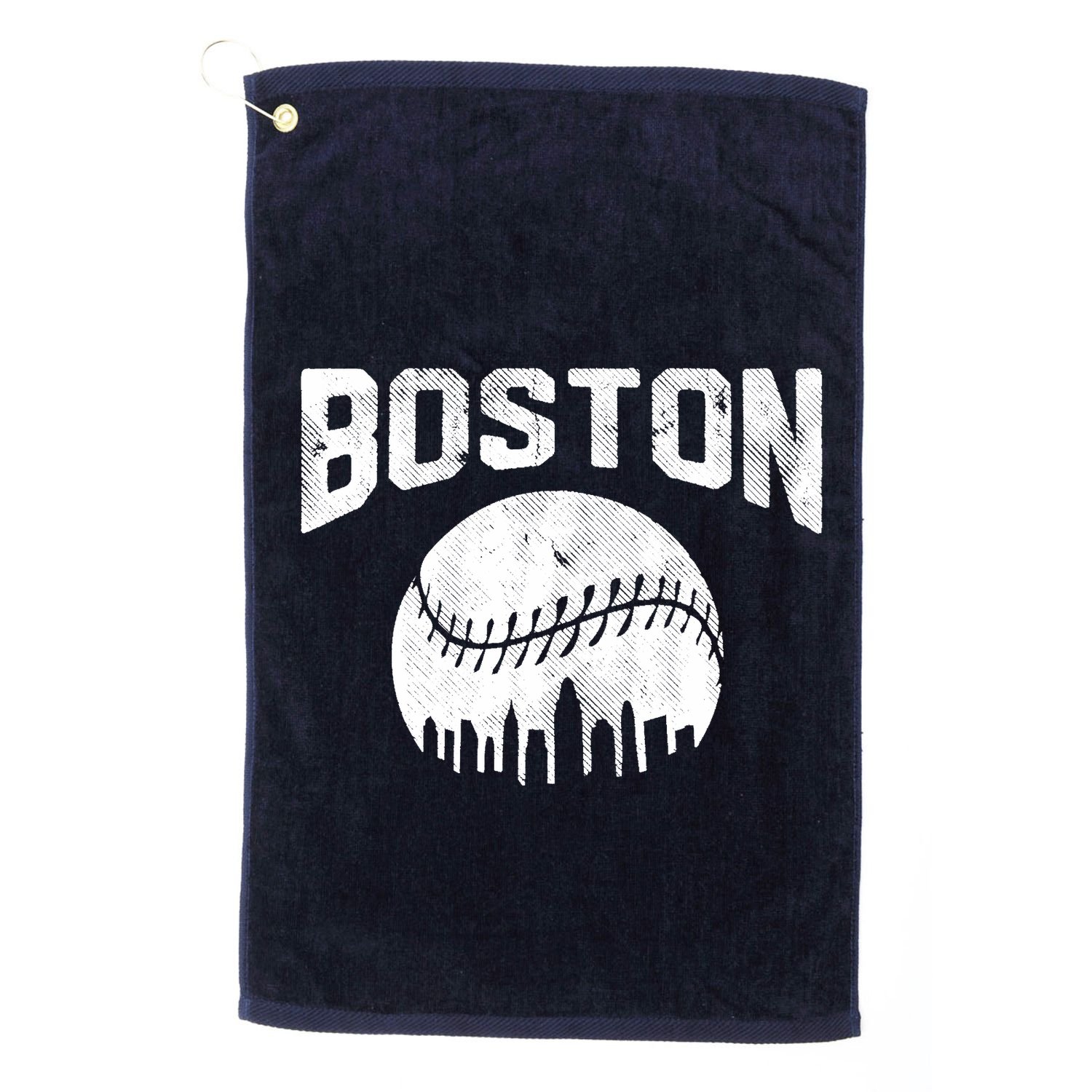 Vintage Boston Massachusetts State Athletic Style Baseball Golf Towel