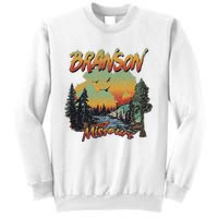 Vintage Branson Missouri Nature Mountain Hiking Souvenir Sweatshirt