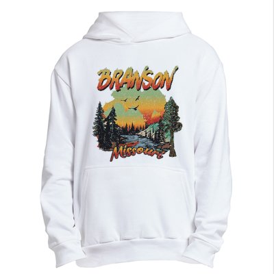 Vintage Branson Missouri Nature Mountain Hiking Souvenir Urban Pullover Hoodie