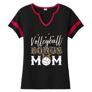 Volleyball Bonus Mom Step Mom Volleyball Mom Gift Ladies Halftime Notch Neck Tee