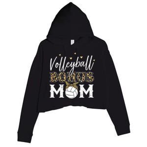 Volleyball Bonus Mom Step Mom Volleyball Mom Gift Crop Fleece Hoodie