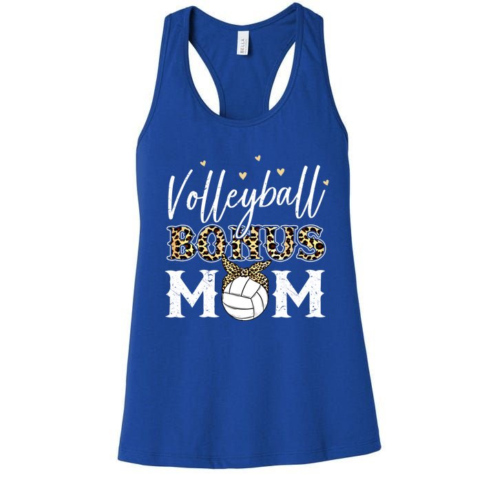 Volleyball Bonus Mom Step Mom Volleyball Mom Gift Women's Racerback Tank