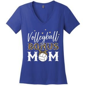 Volleyball Bonus Mom Step Mom Volleyball Mom Gift Women's V-Neck T-Shirt