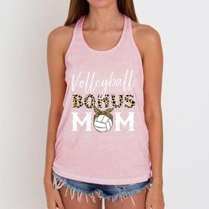 Volleyball Bonus Mom Step Mom Volleyball Mom Gift Women's Knotted Racerback Tank