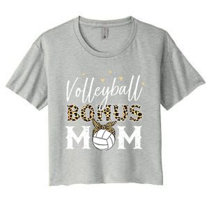 Volleyball Bonus Mom Step Mom Volleyball Mom Gift Women's Crop Top Tee