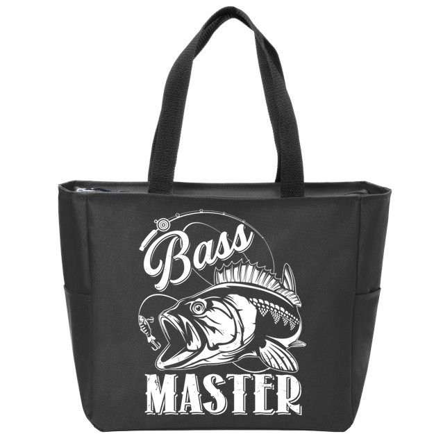 Vintage Bass Master Fishing Pro Zip Tote Bag