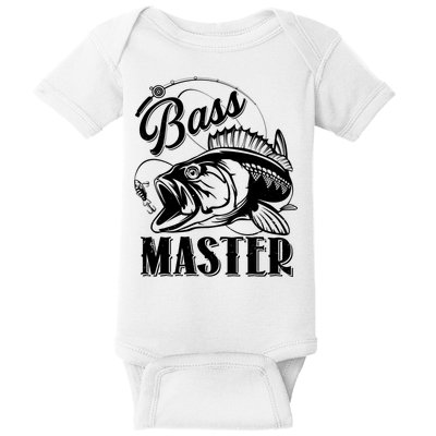 Vintage Bass Master Fishing Pro Baby Bodysuit