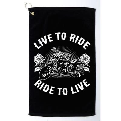Vintage Biker Motorcycle Motocross Design Golf Towel