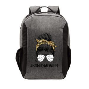 Volleyball Bonus Mom Life Messy Bun Leopard Mother’S Day Cute Gift Vector Backpack