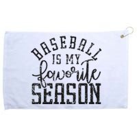 Vintage Baseball Mom Dad Baseball Is My Favorite Season Grommeted Golf Towel