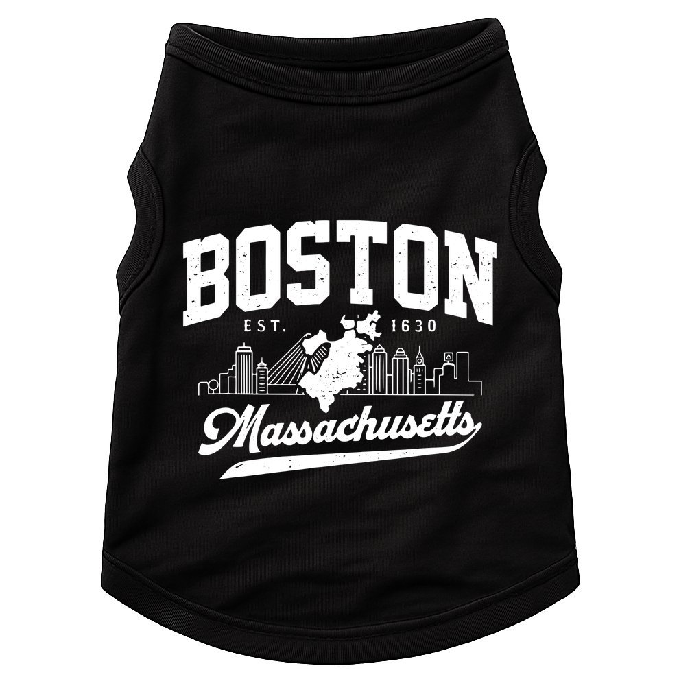 Vintage Boston Massachusetts Est 1630 Souvenir Doggie Tank