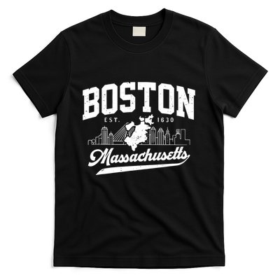 Vintage Boston Massachusetts Est 1630 Souvenir T-Shirt