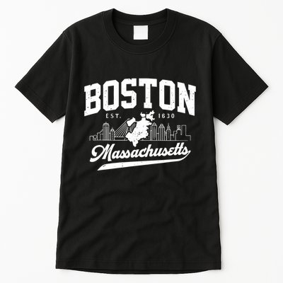 Vintage Boston Massachusetts Est 1630 Souvenir Tall T-Shirt