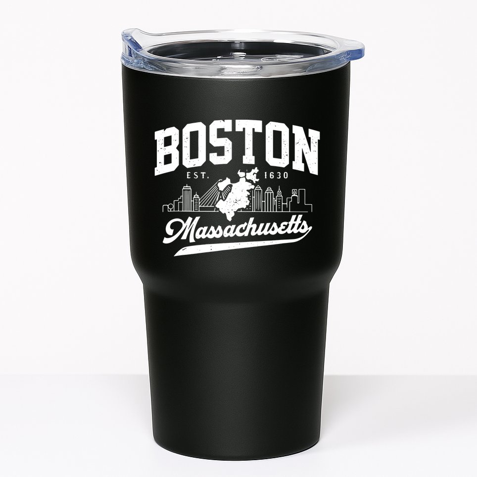 Vintage Boston Massachusetts Est 1630 Souvenir Tumbler