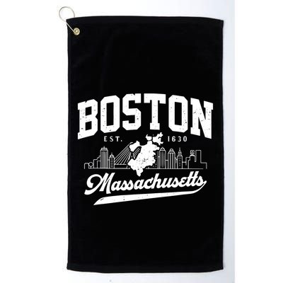 Vintage Boston Massachusetts Est 1630 Souvenir Golf Towel