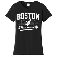 Vintage Boston Massachusetts Est 1630 Souvenir Women's T-Shirt