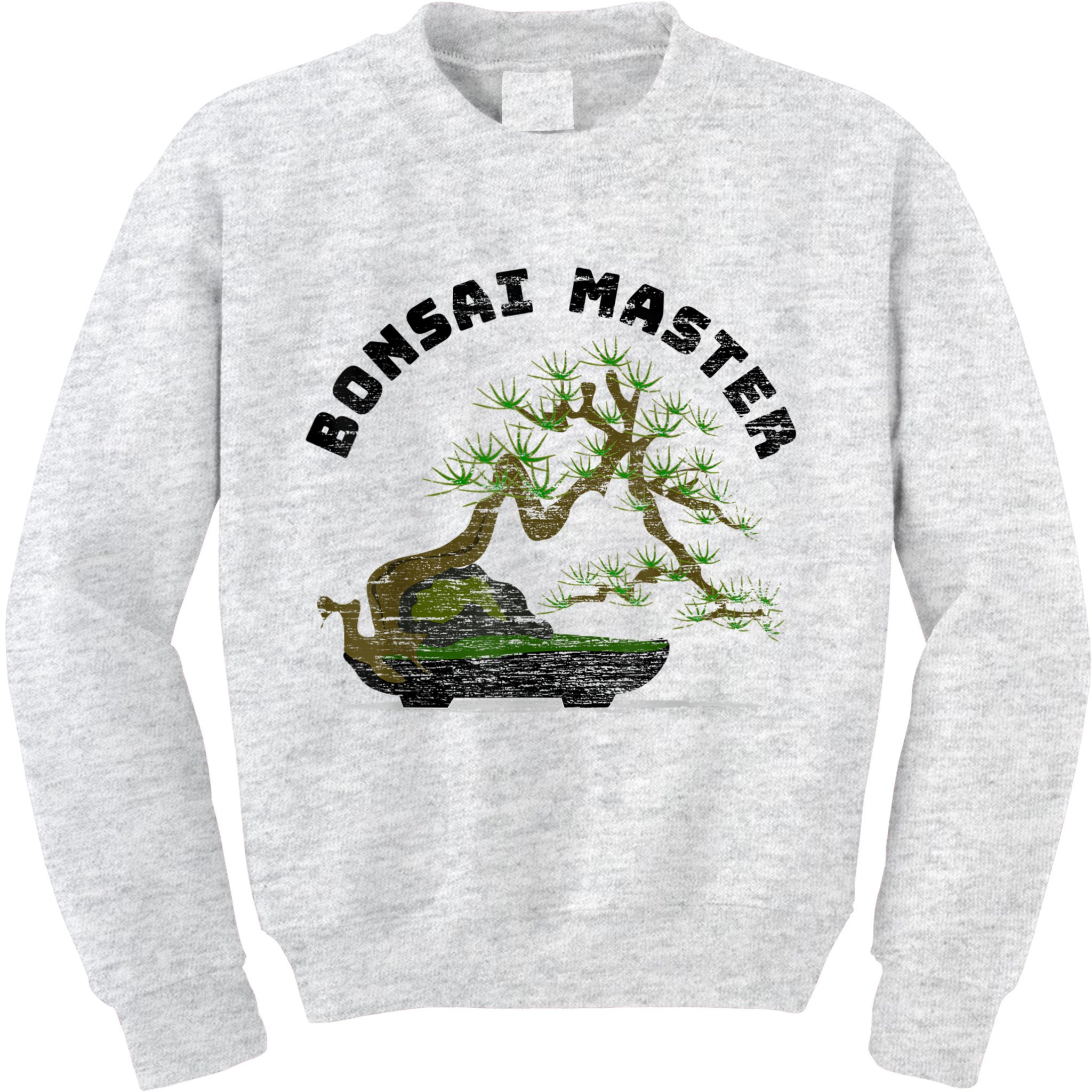 Vintage Bonsai Master Bonsai Tree Kids Sweatshirt