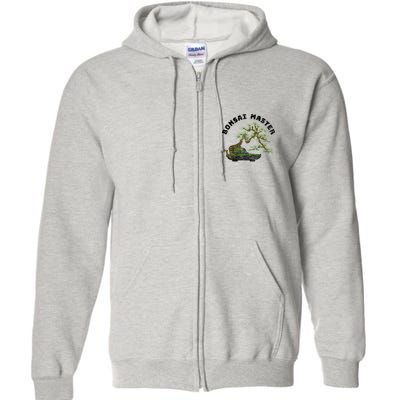Vintage Bonsai Master Bonsai Tree Full Zip Hoodie