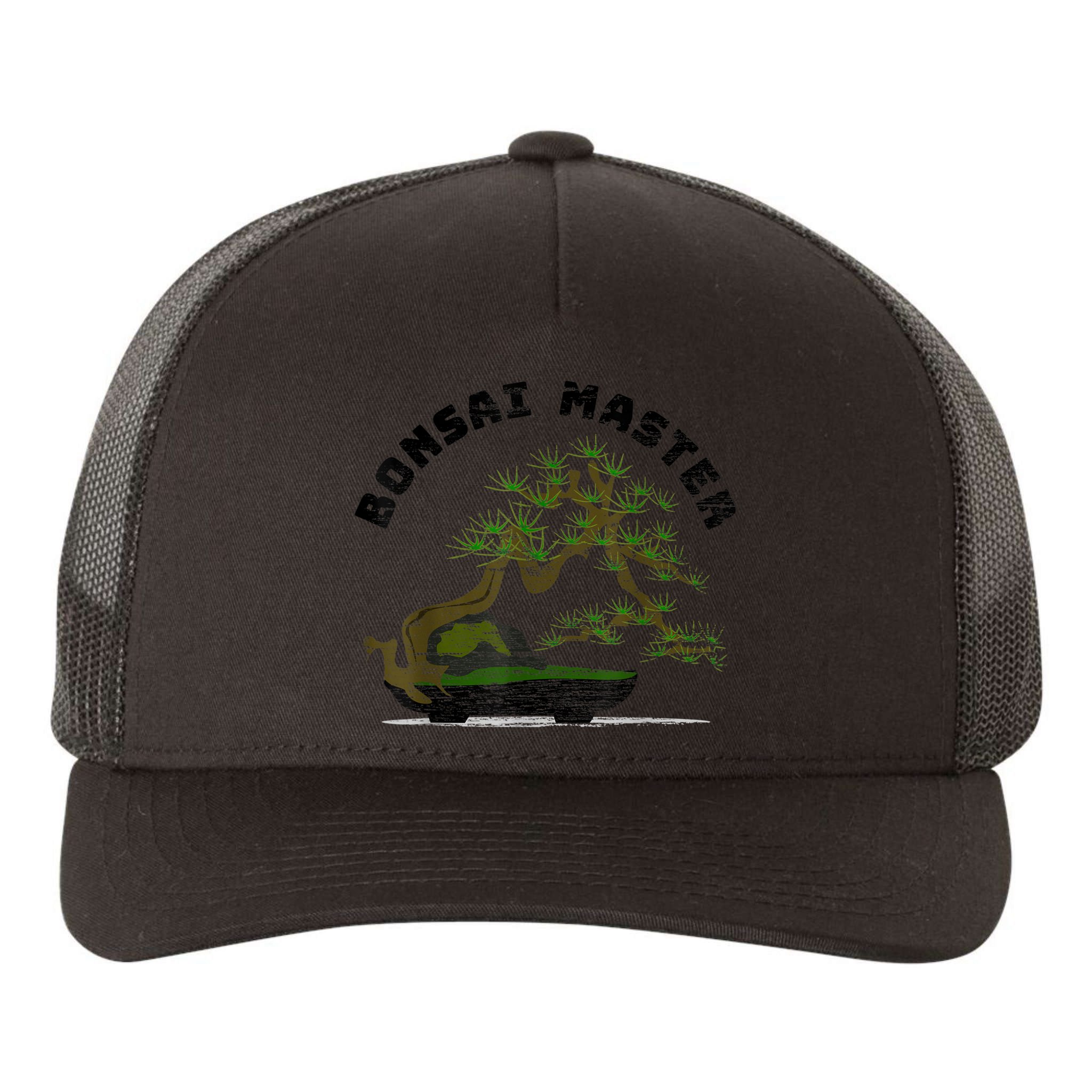 Vintage Bonsai Master Bonsai Tree Yupoong Adult 5-Panel Trucker Hat