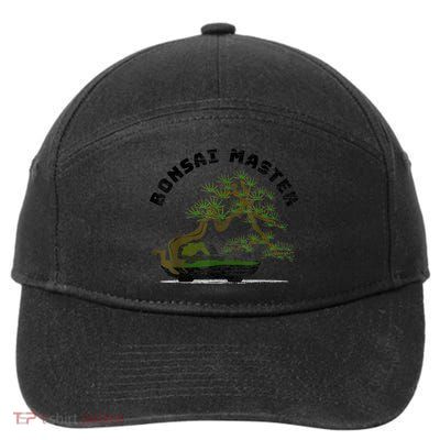 Vintage Bonsai Master Bonsai Tree 7-Panel Snapback Hat