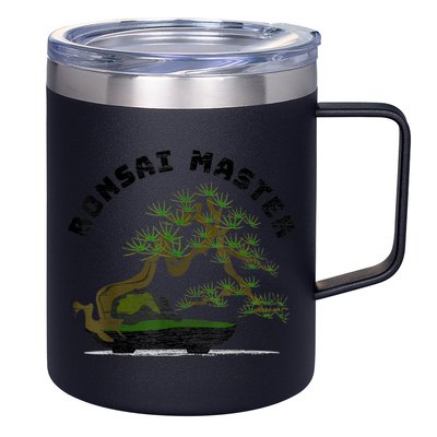Vintage Bonsai Master Bonsai Tree 12oz Stainless Steel Coffee Mug