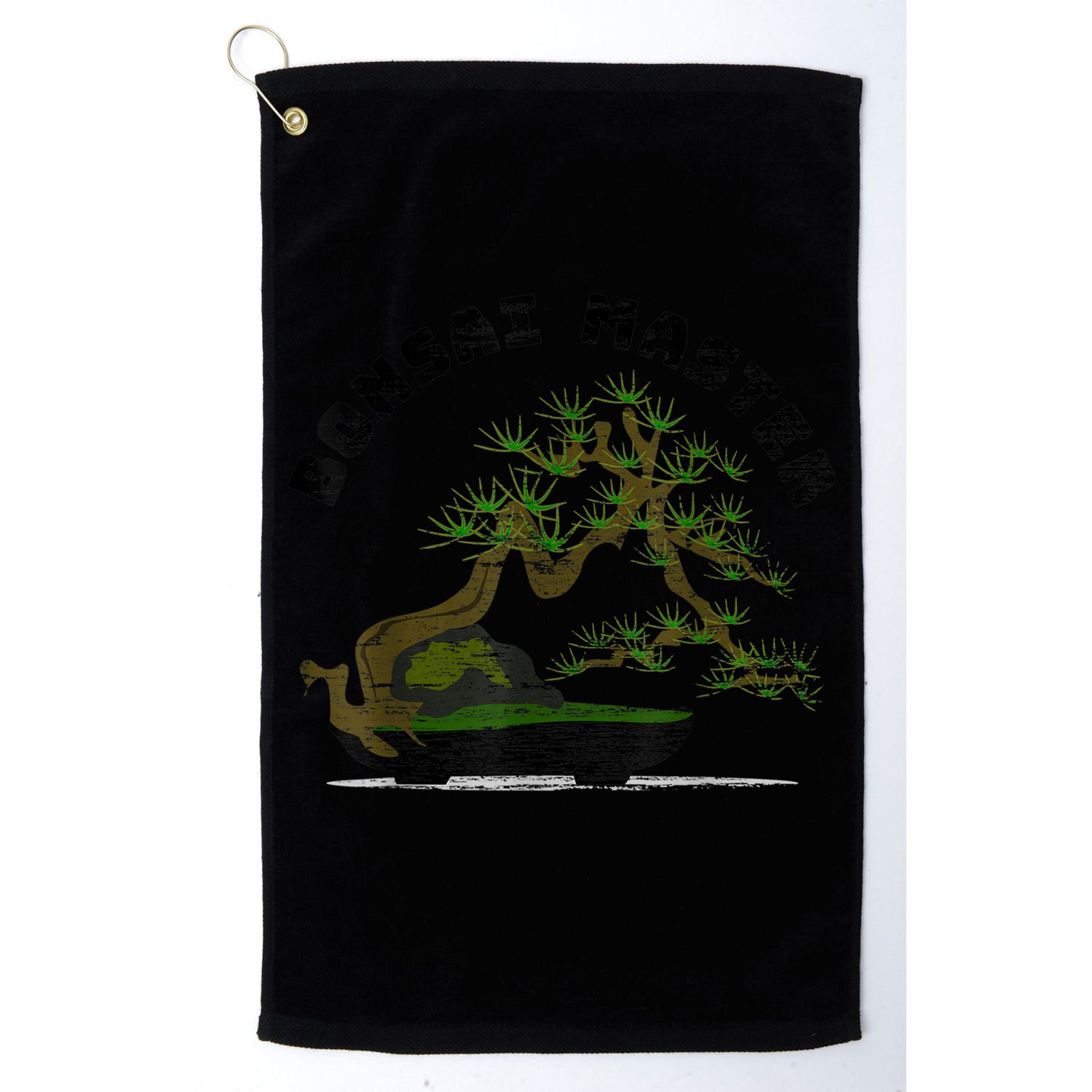 Vintage Bonsai Master Bonsai Tree Golf Towel