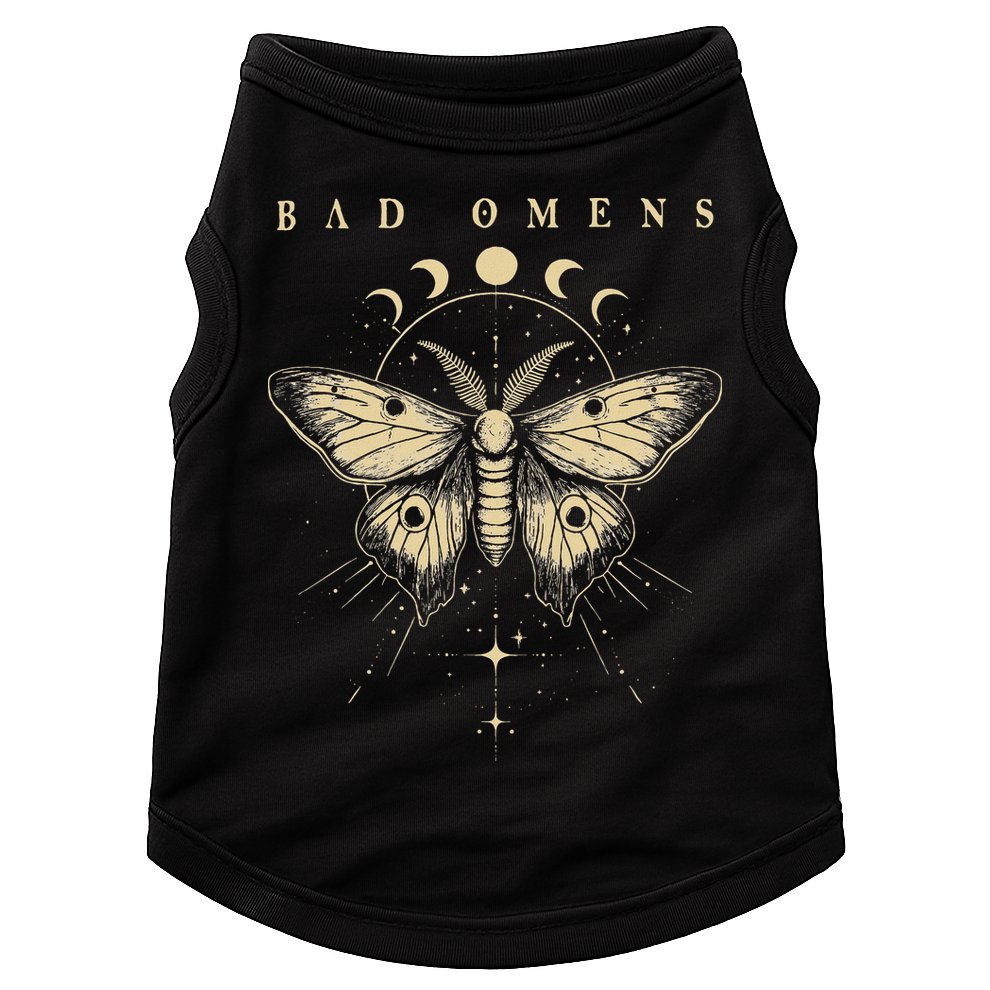Vintage Bad Music Rock 90s Moth And Moons Vaporware Omens Doggie Tank