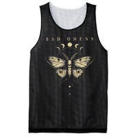 Vintage Bad Music Rock 90s Moth And Moons Vaporware Omens Mesh Reversible Basketball Jersey Tank