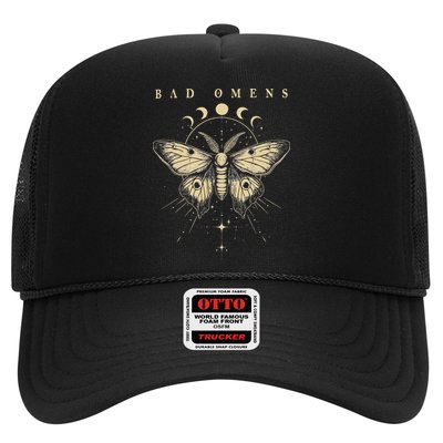 Vintage Bad Music Rock 90s Moth And Moons Vaporware Omens Hat