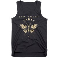 Vintage Bad Music Rock 90s Moth And Moons Vaporware Omens Tank Top