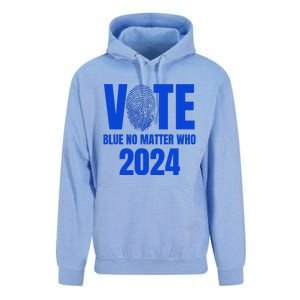 Vote Blue No Matter Who 2024 Unisex Surf Hoodie