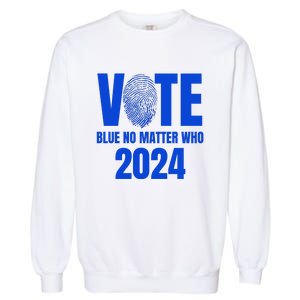 Vote Blue No Matter Who 2024 Garment-Dyed Sweatshirt