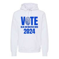 Vote Blue No Matter Who 2024 Premium Hoodie