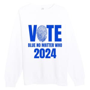 Vote Blue No Matter Who 2024 Premium Crewneck Sweatshirt