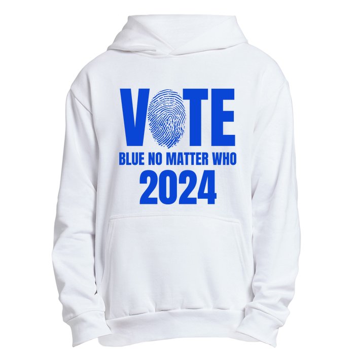 Vote Blue No Matter Who 2024 Urban Pullover Hoodie