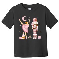 Vintage Ballet Nutcracker Christmas Pink Xmas Toddler T-Shirt