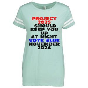 Vote Blue November 2024 Election Project 2025 Biden Democrat Enza Ladies Jersey Football T-Shirt