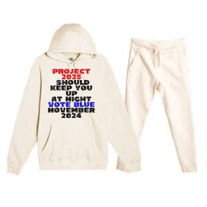 Vote Blue November 2024 Election Project 2025 Biden Democrat Premium Hooded Sweatsuit Set